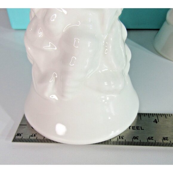 Tiffany & Co. Pair of Este Ceramiche Seashell Candlesticks White Made in Italy - Picture 10 of 13